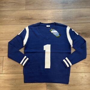 Vintage Retro Inspired Knit Sweater Jersey NFL Indianapolis Colts